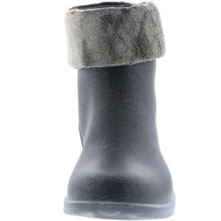 Damen Wasserdichte Gefütterte Stiefeletten Gummistiefel Regenschuhe Anthrazit - Anthrazit -Mode-Sneaker-Shop 10811149 04