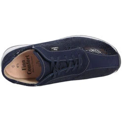 Finn Comfort Damen Comfort Schnürschuh Komfort-Halbschuhe - Blau -Mode-Sneaker-Shop 14258911 08