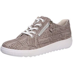 Waldläufer Damen Comfort Schnürschuh Komfort-Halbschuhe - Beige