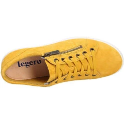 Legero Damen Comfort Schnürschuh Sportliche Halbschuhe - Gelb -Mode-Sneaker-Shop 14835097 08