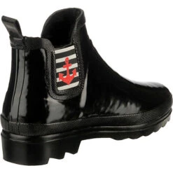 Maritim Shiny Rubber Chelsea, Gummistiefellette Mit Easy Entry - Schwarz -Mode-Sneaker-Shop 14873989 05