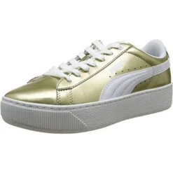 Puma Sneaker Vikky Platform Metallic Sneakers Low - Beige