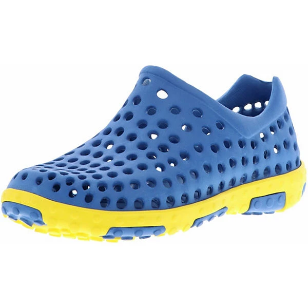 Damen Herren Badeschuhe Schwimmschuhe Gummigaloschen Blau/gelb - Blau 3 Damen Herren Badeschuhe Schwimmschuhe Gummigaloschen Blau/gelb - Blau