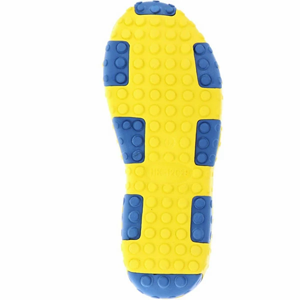 Damen Herren Badeschuhe Schwimmschuhe Gummigaloschen Blau/gelb - Blau 5 Damen Herren Badeschuhe Schwimmschuhe Gummigaloschen Blau/gelb - Blau – Bild 3