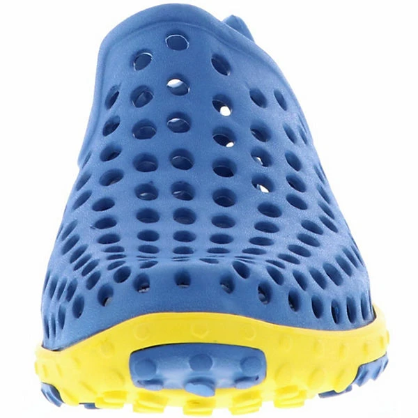 Damen Herren Badeschuhe Schwimmschuhe Gummigaloschen Blau/gelb - Blau 6 Damen Herren Badeschuhe Schwimmschuhe Gummigaloschen Blau/gelb - Blau – Bild 4