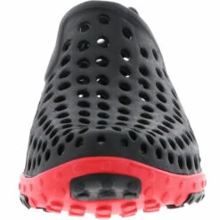 Damen Herren Badeschuhe Schwimmschuhe Gummigaloschen Schwarz/rot - Schwarz -Mode-Sneaker-Shop 15179704 04