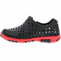 Damen Herren Badeschuhe Schwimmschuhe Gummigaloschen Schwarz/rot - Schwarz -Mode-Sneaker-Shop 15179704 05