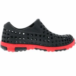 Damen Herren Badeschuhe Schwimmschuhe Gummigaloschen Schwarz/rot - Schwarz -Mode-Sneaker-Shop 15179704 06