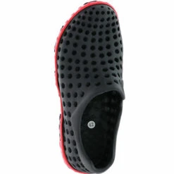 Damen Herren Badeschuhe Schwimmschuhe Gummigaloschen Schwarz/rot - Schwarz -Mode-Sneaker-Shop 15179704 07