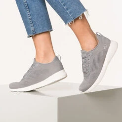 Skechers Bobs Squad Tough Talk Sneakers Low - Grau -Mode-Sneaker-Shop 15320767 02