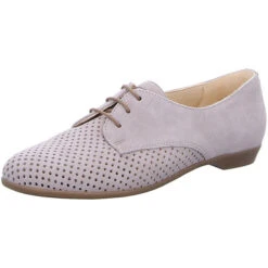 Schnürhalbschuhe - Beige