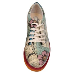 DOGO Broke's Precious Blossom Schnürschuhe - Natur -Mode-Sneaker-Shop 15526753 05