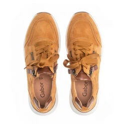 Gabor Sneaker Low Rauleder Gelb Sneakers Low - Gelb -Mode-Sneaker-Shop 16530041 02