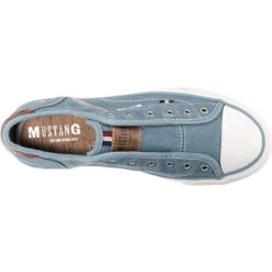 Mustang Slip-On-Sneaker - Graublau -Mode-Sneaker-Shop 18358449 06