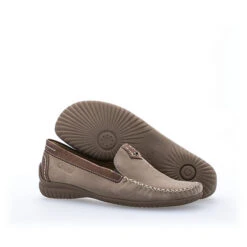 Gabor Comfort Mokassins Rauleder Beige Klassische Halbschuhe - Beige -Mode-Sneaker-Shop 18929024 05