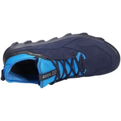 ECCO Herren Sportiver Schnürschuh/Freizeitschuh Sneakers Low - Blau -Mode-Sneaker-Shop 19531063 08