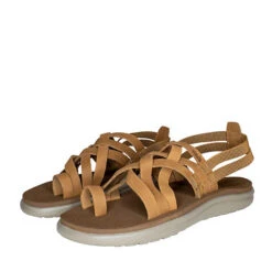 Teva Sandalen Voya Strappy Leather Outdoorsandalen - Hellbraun -Mode-Sneaker-Shop 19945754 03