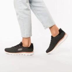 Skechers Flex Appeal 4.0 Coated Fidelity Sneakers Low - Schwarz -Mode-Sneaker-Shop 20797509 02