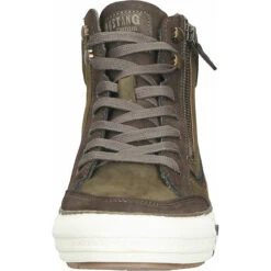 Mustang Sneakers High - Khaki -Mode-Sneaker-Shop 20976190 03