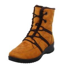 Mode-Sneaker-Shop 22 Ara München Boots Textil Uni Alpinstiefel - Gelb
