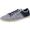 Pepe Jeans Maui Tape Chambray Sneakers Low - Blau-kombi -Mode-Sneaker-Shop 23077281 01