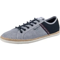 Pepe Jeans Maui Tape Chambray Sneakers Low - Blau-kombi