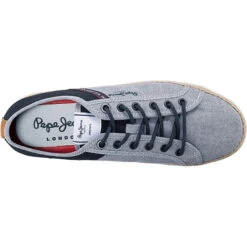 Pepe Jeans Maui Tape Chambray Sneakers Low - Blau-kombi -Mode-Sneaker-Shop 23077281 06