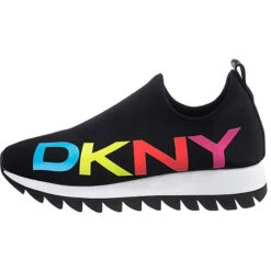 DKNY Azer - Slip On Runner Sneaker Slip-On-Sneaker - Schwarz-kombi -Mode-Sneaker-Shop 23532196 03