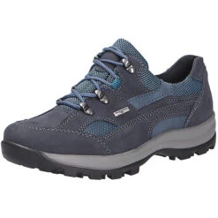 Waldläufer Damen Comfort Schnürschuh Sportliche Halbschuhe - Blau
