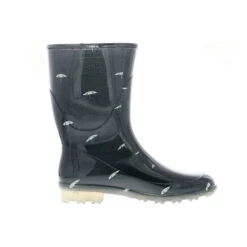 Damen Gummistiefel Regenschuhe Stiefeletten Kurzschaft Regenschirm Schwarz - Schwarz -Mode-Sneaker-Shop 24297694 06