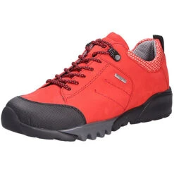 Waldläufer Damen Comfort Schnürschuh Sportliche Halbschuhe - Rot