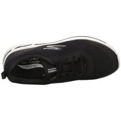 Skechers Damen Laufschuhe Go Walk Arch Fit Sneaker Freizeit Sport Schuhe Textil Uni Laufschuhe - Schwarz -Mode-Sneaker-Shop 24538726 06