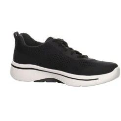 Skechers Damen Laufschuhe Go Walk Arch Fit Sneaker Freizeit Sport Schuhe Textil Uni Laufschuhe - Schwarz -Mode-Sneaker-Shop 24538726 07