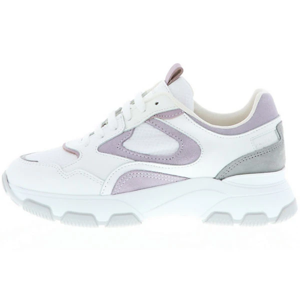 Re Skara Damen Mädchen Sneaker Low-Top Plateau Weiß/lila/grau - Weiß 7 Re Skara Damen Mädchen Sneaker Low-Top Plateau Weiß/lila/grau - Weiß – Bild 5