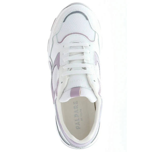 Re Skara Damen Mädchen Sneaker Low-Top Plateau Weiß/lila/grau - Weiß 9 Re Skara Damen Mädchen Sneaker Low-Top Plateau Weiß/lila/grau - Weiß – Bild 7