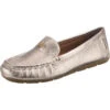 Coach Marley Metallic Leather Driver Loafers - Champagner