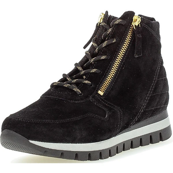 Gabor Sneaker Sneakers High - Schwarz/gold 3 Gabor Sneaker Sneakers High - Schwarz/gold