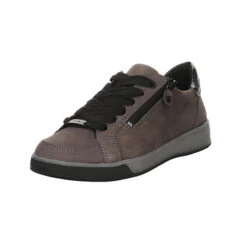 Ara Damen Schnürhalbschuhe Rom Schnürschuh Freizeit Sport Schuhe Glattleder Gemustert Schnürschuhe - Grau