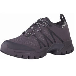 Tamaris Damen Trekkingschuhe Halbschuhe Wanderschuhe Trekking Waterproof Flyk 1-23764-28 Schwarz 281 Granite Uni Textil Mit TerTrac + FlexADP Klassische Halbschuhe - Schwarz