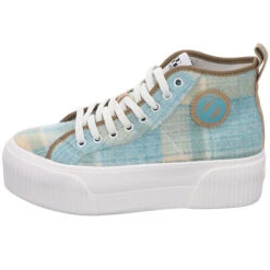 Damen Sneaker Schuhe Iron Mid Side Sneaker Sport Halbschuhe Textil Kariert Sneakers High -Mode-Sneaker-Shop 27300332 02