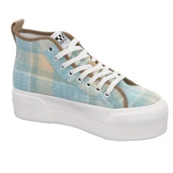 Damen Sneaker Schuhe Iron Mid Side Sneaker Sport Halbschuhe Textil Kariert Sneakers High -Mode-Sneaker-Shop 27300332 06