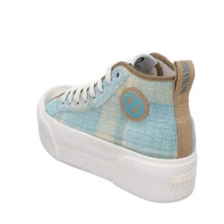 Damen Sneaker Schuhe Iron Mid Side Sneaker Sport Halbschuhe Textil Kariert Sneakers High -Mode-Sneaker-Shop 27300332 07