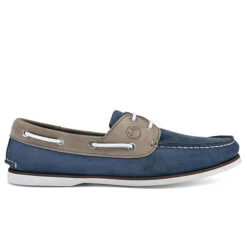 Herren Bootsschuhe Vicentina Camel Und Blaues Nubukleder - Blau -Mode-Sneaker-Shop 27312987 03