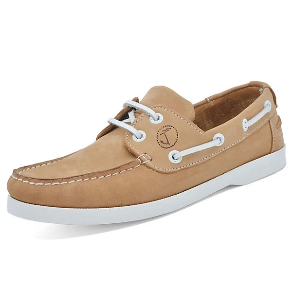 Damen Bootsschuhe Noordhoek Nubukleder Kamel Und Weiß - Braun 3 Damen Bootsschuhe Noordhoek Nubukleder Kamel Und Weiß - Braun