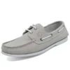 Herren Bootsschuhe Unawatuna Hellgrau Nubkleder - Grau