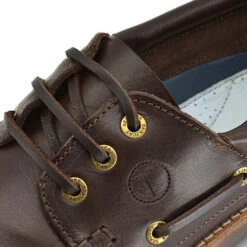 Herren Bootsschuhe Reynisfjara Dunkelbraunes Leder -Mode-Sneaker-Shop 27313002 07