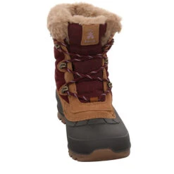 Kamik Snovalley 5 Schneeboots Leder-/Textilkombination Uni Alpinstiefel - Rot/lila -Mode-Sneaker-Shop 28524416 03
