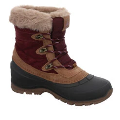 Kamik Snovalley 5 Schneeboots Leder-/Textilkombination Uni Alpinstiefel - Rot/lila -Mode-Sneaker-Shop 28524416 06