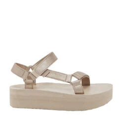 Teva Plateausandalen Flatform Universal Leather Outdoorsandalen - Champagner