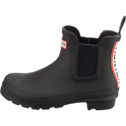 Original Chelsea Hunter Tri Colour Logo Backstrap Boot Gummistiefel - Schwarz -Mode-Sneaker-Shop 28981930 03